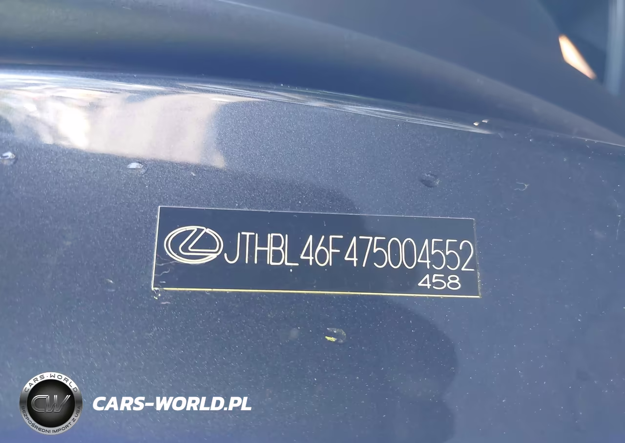 2007 Lexus Ls 460 VIN:JTHBL46F475004552 - 17