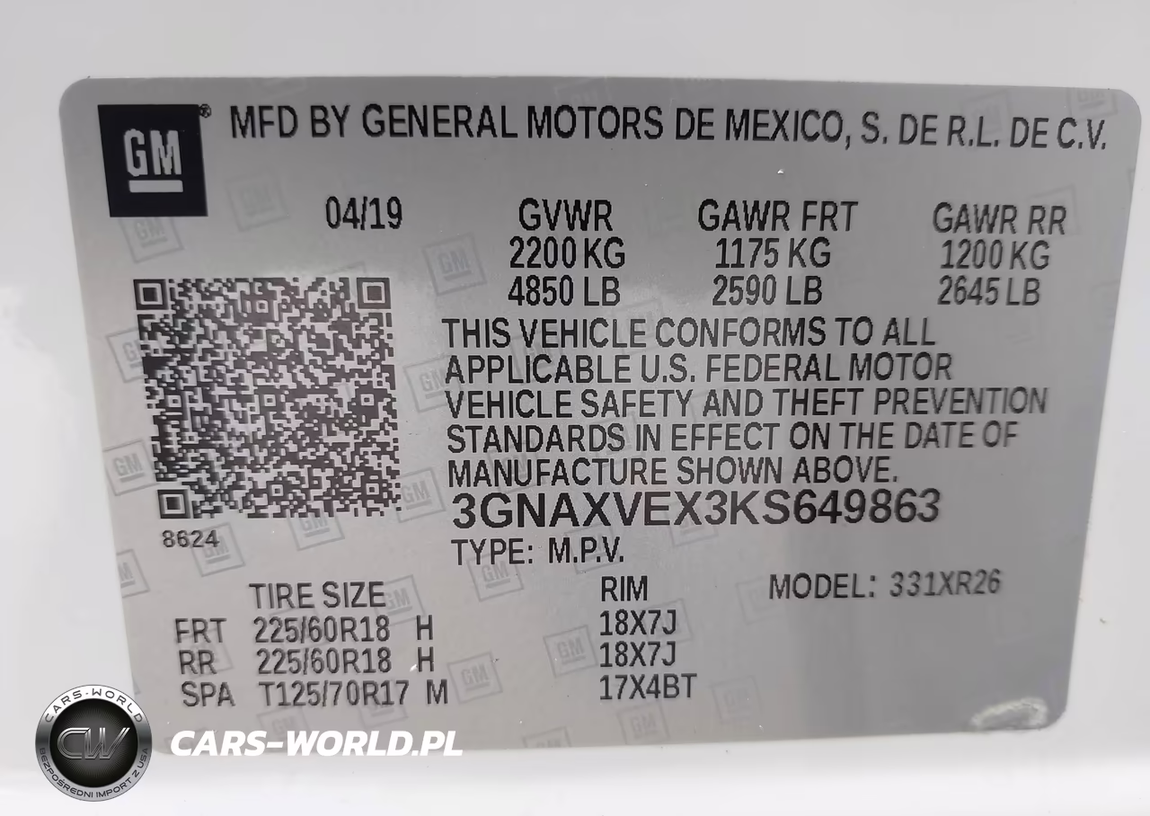 2019 Chevrolet Equinox Lt VIN:3GNAXVEX3KS649863 - 9