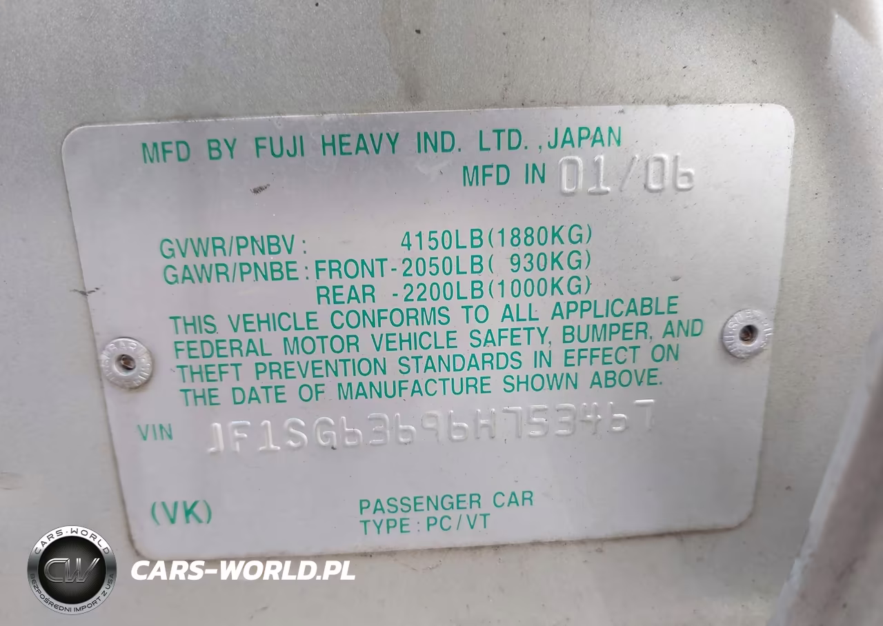 2006 Subaru Forester 2.5X VIN:JF1SG63696H753467 - 9