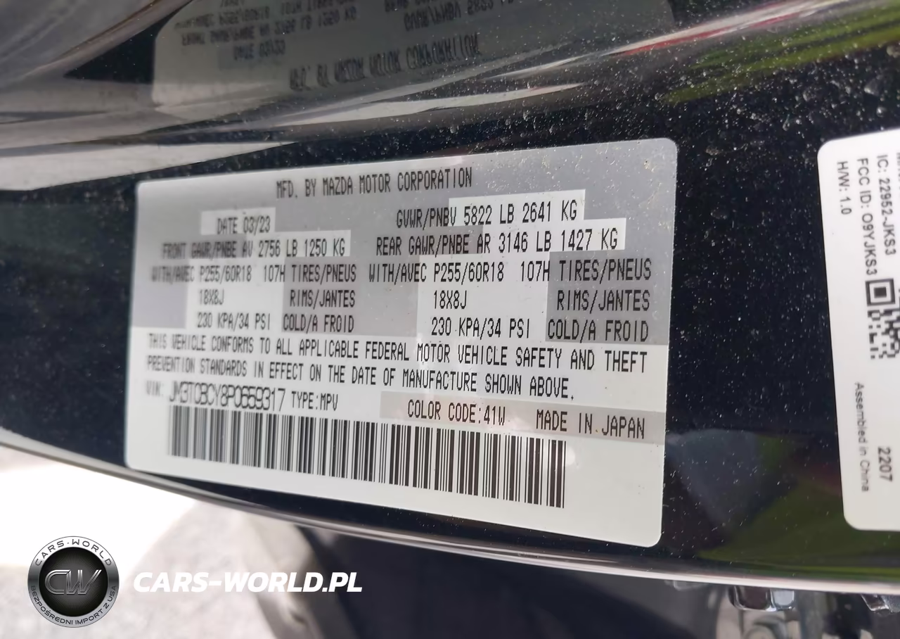 2023 Mazda Cx-9 Touring VIN:JM3TCBCY8P0659317 - 9