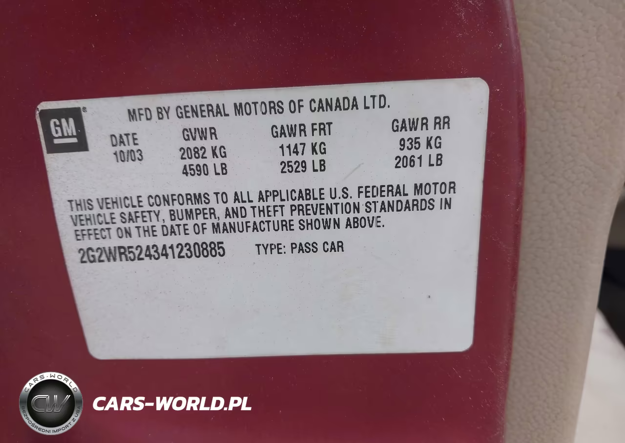 2004 Pontiac Grand Prix Gtp VIN:2G2WR524341230885 - 9