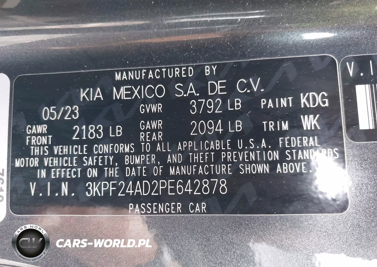 2023 Kia Forte Lxs VIN:3KPF24AD2PE642878 - 9