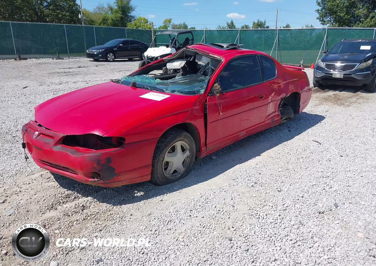 2003 Chevrolet Monte Carlo Ss VIN:2G1WX12K639374934 - 2