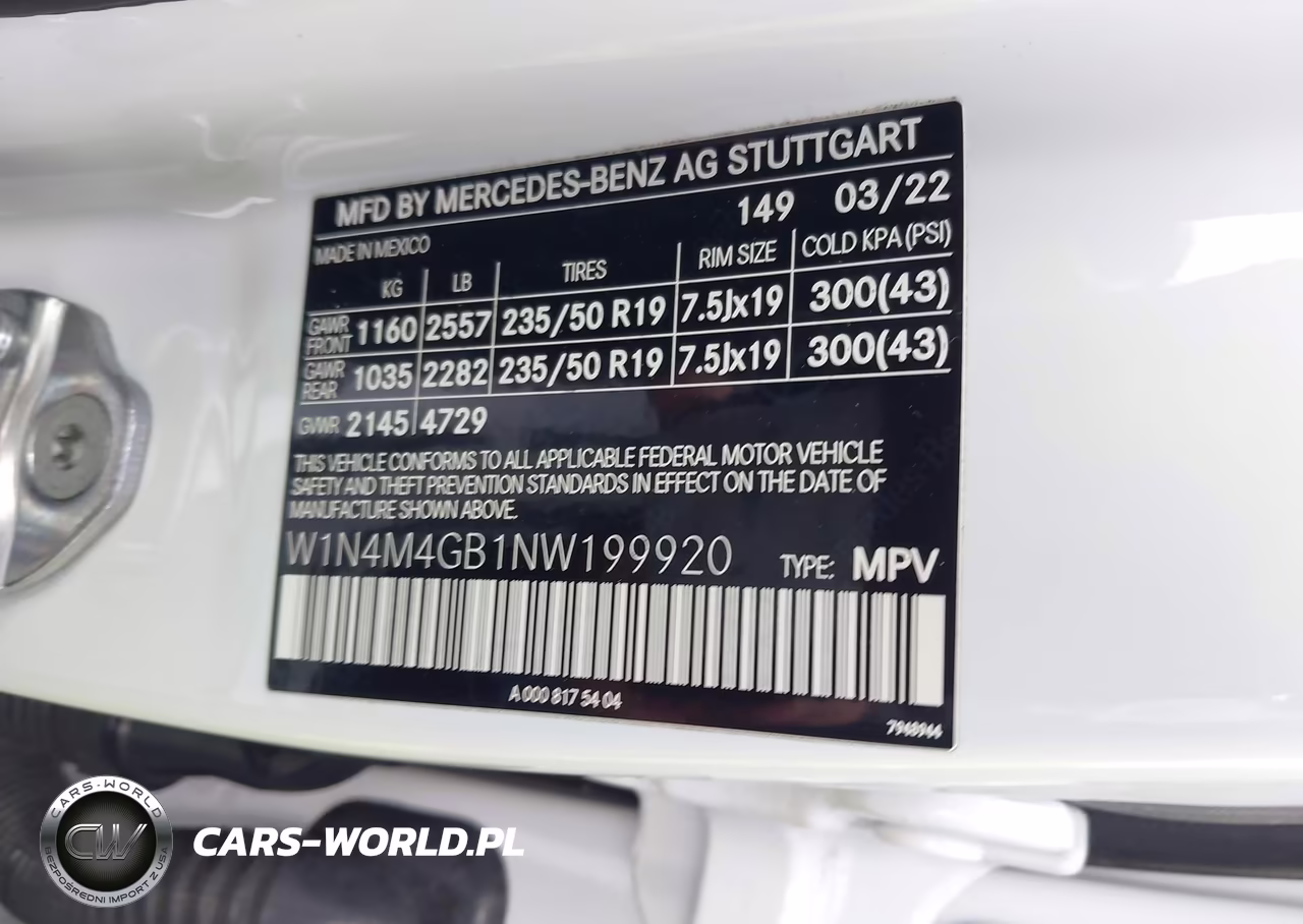 2022 Mercedes-Benz Glb 250 VIN:W1N4M4GB1NW199920 - 9