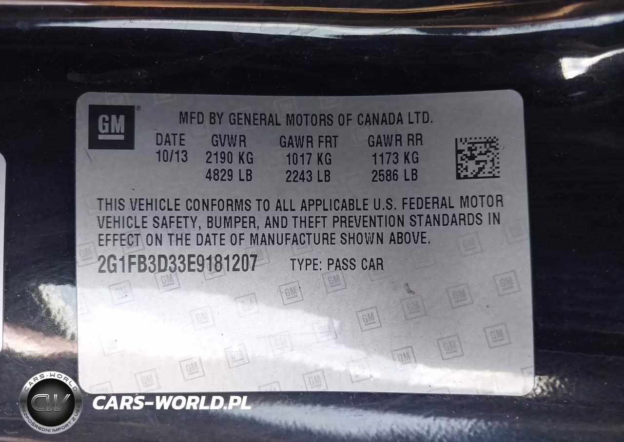 2014 Chevrolet Camaro 1Lt VIN:2G1FB3D33E9181207 - 9