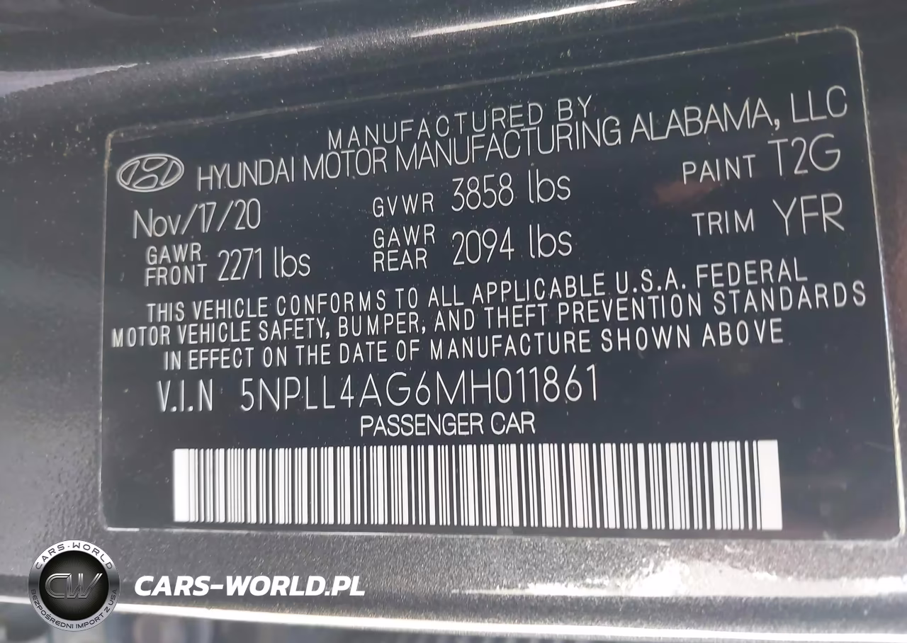 2021 Hyundai Elantra Se VIN:5NPLL4AG6MH011861 - 9