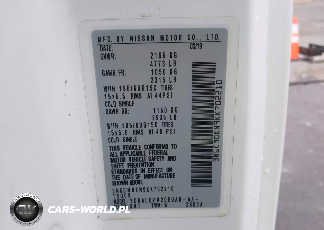 2019 Nissan Nv200 S VIN:3N6CM0KN9KK702210 - 9