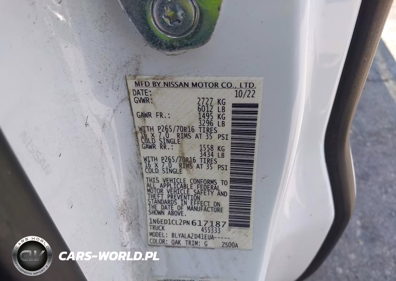 2023 Nissan Frontier King Cab S 4X2 VIN:1N6ED1CL2PN617187 - 9