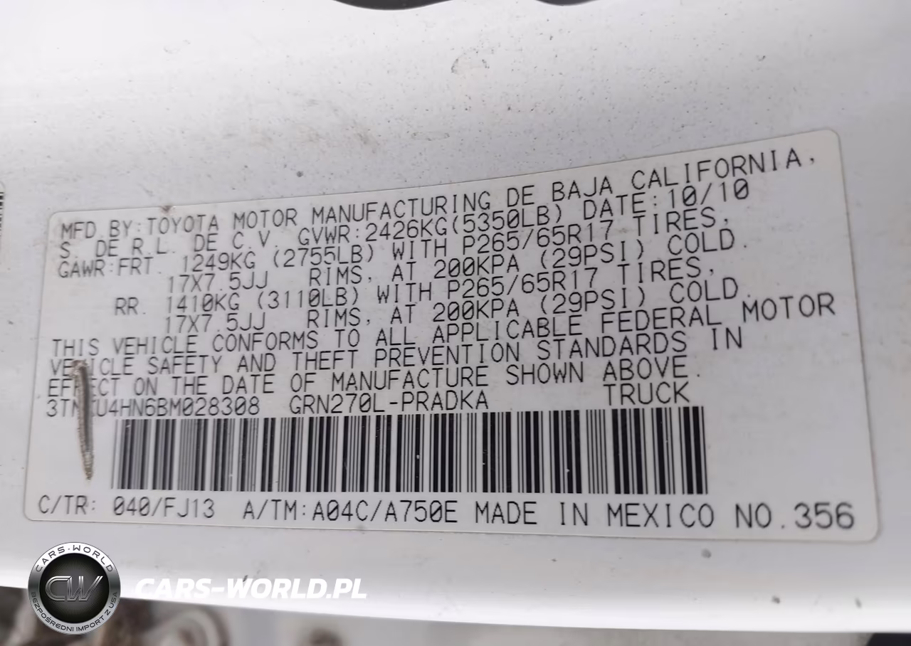 2011 Toyota Tacoma Prerunner V6 VIN:3TMKU4HN6BM028308 - 9