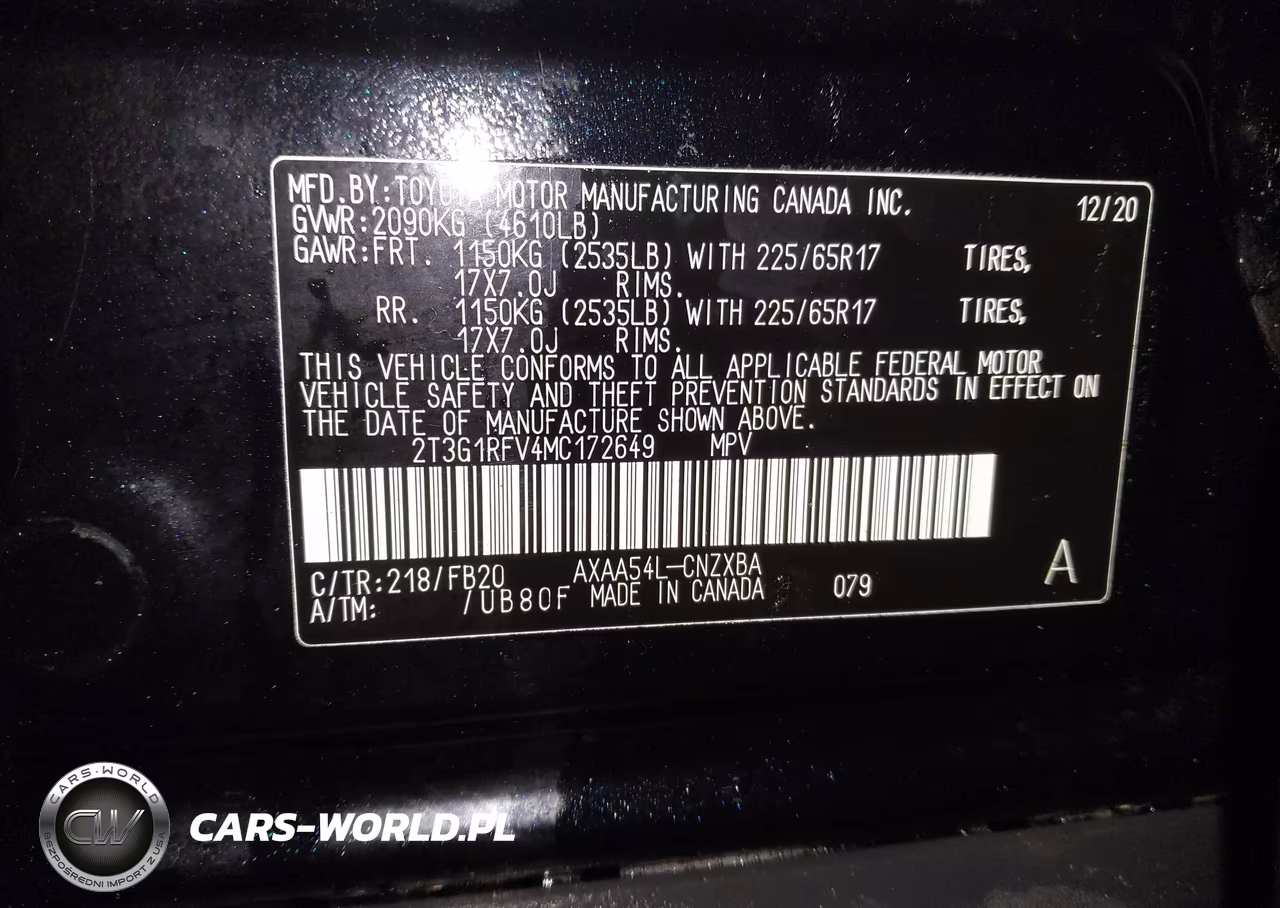 2021 Toyota Rav4 Le VIN:2T3G1RFV4MC172649 - 9