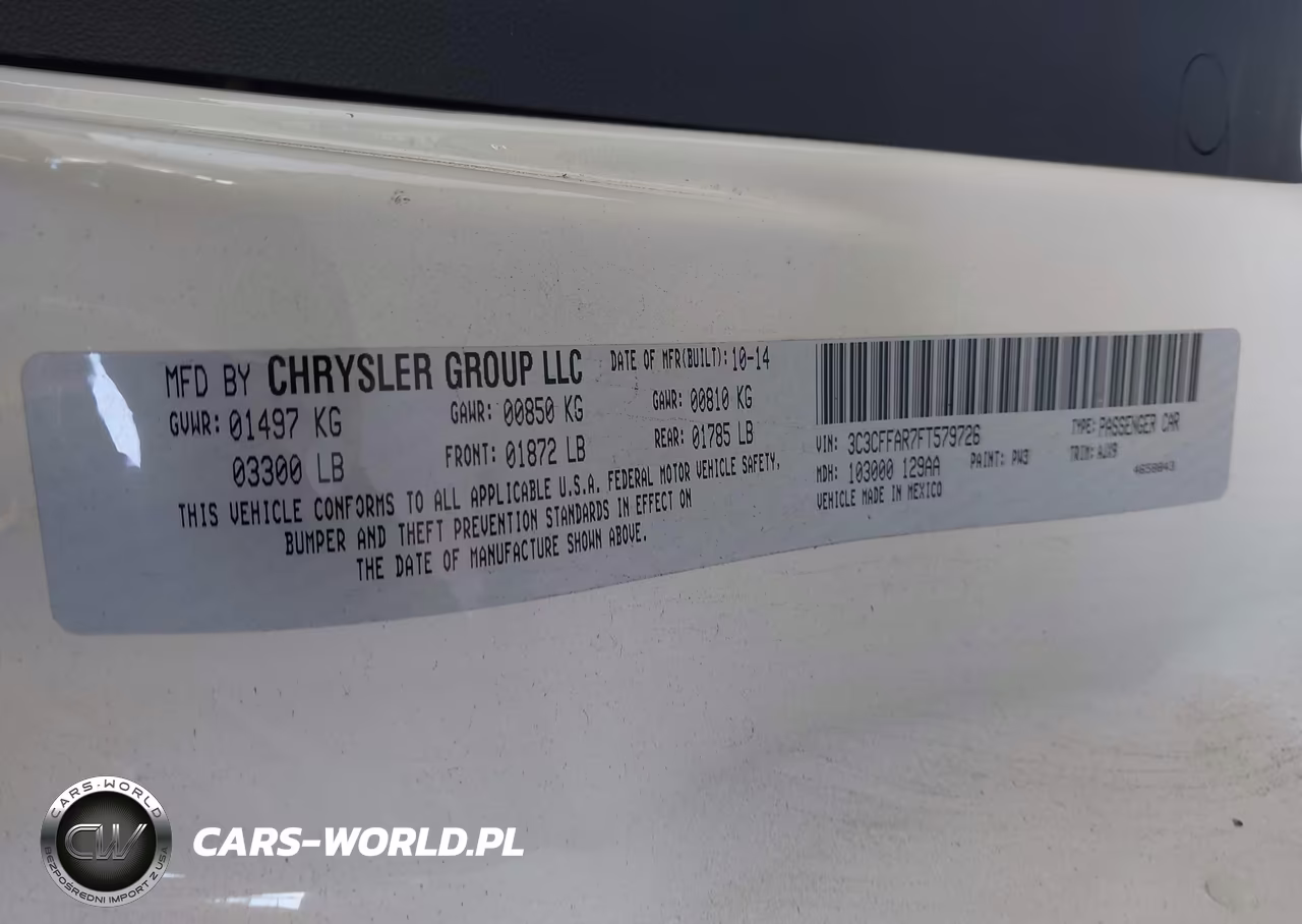 2015 Fiat 500 Pop VIN:3C3CFFAR7FT579726 - 9