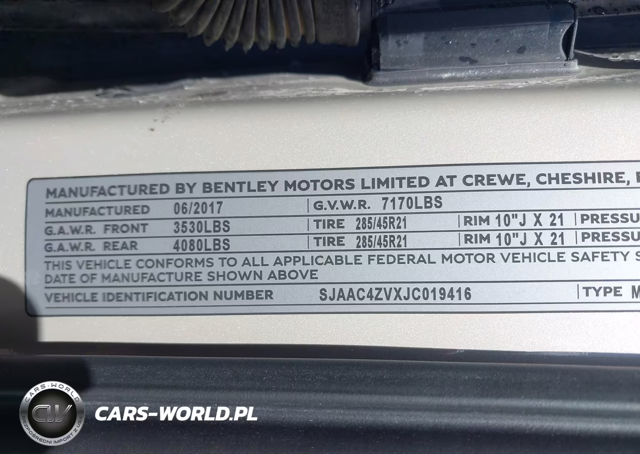 2018 Bentley Bentayga Activity Edition-Black Edition-Mulliner-Onyx Edition-W12 VIN:SJAAC4ZVXJC019416 - 9