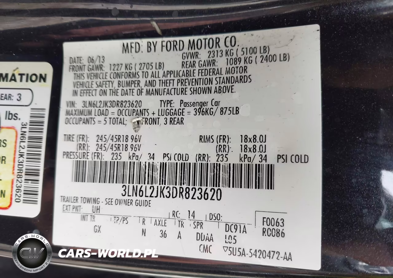 2013 Lincoln Mkz VIN:3LN6L2JK3DR823620 - 9