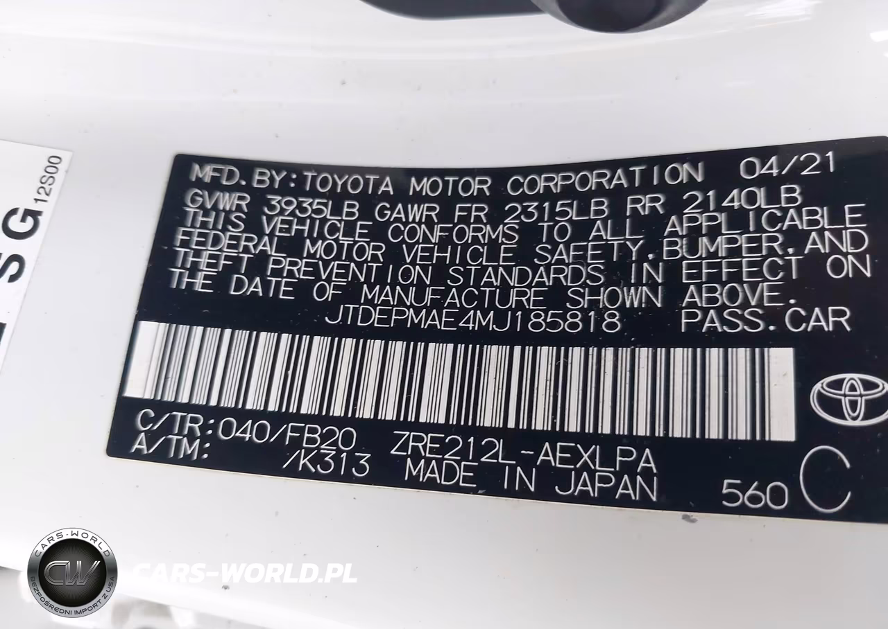 2021 Toyota Corolla Le VIN:JTDEPMAE4MJ185818 - 9