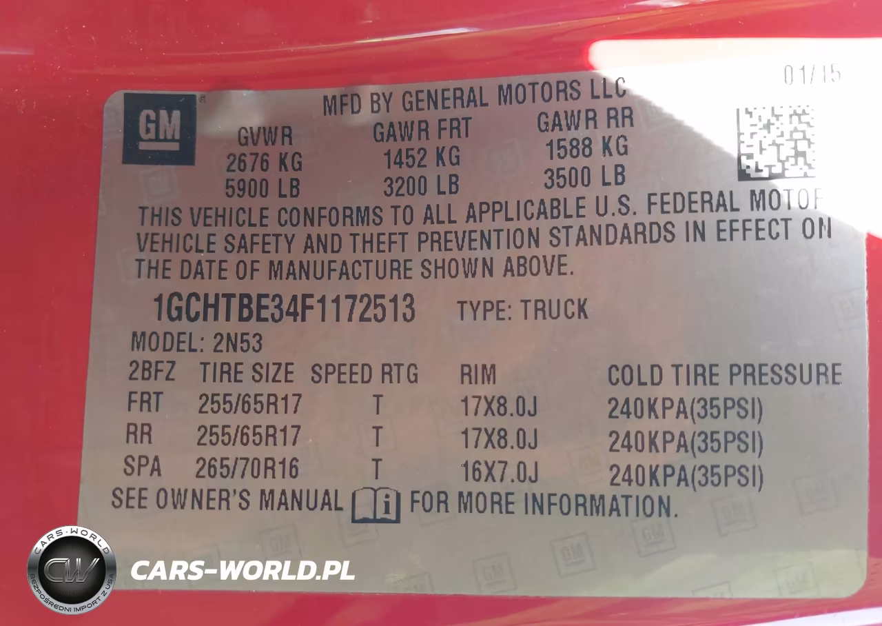 2015 Chevrolet Colorado Lt VIN:1GCHTBE34F1172513 - 9
