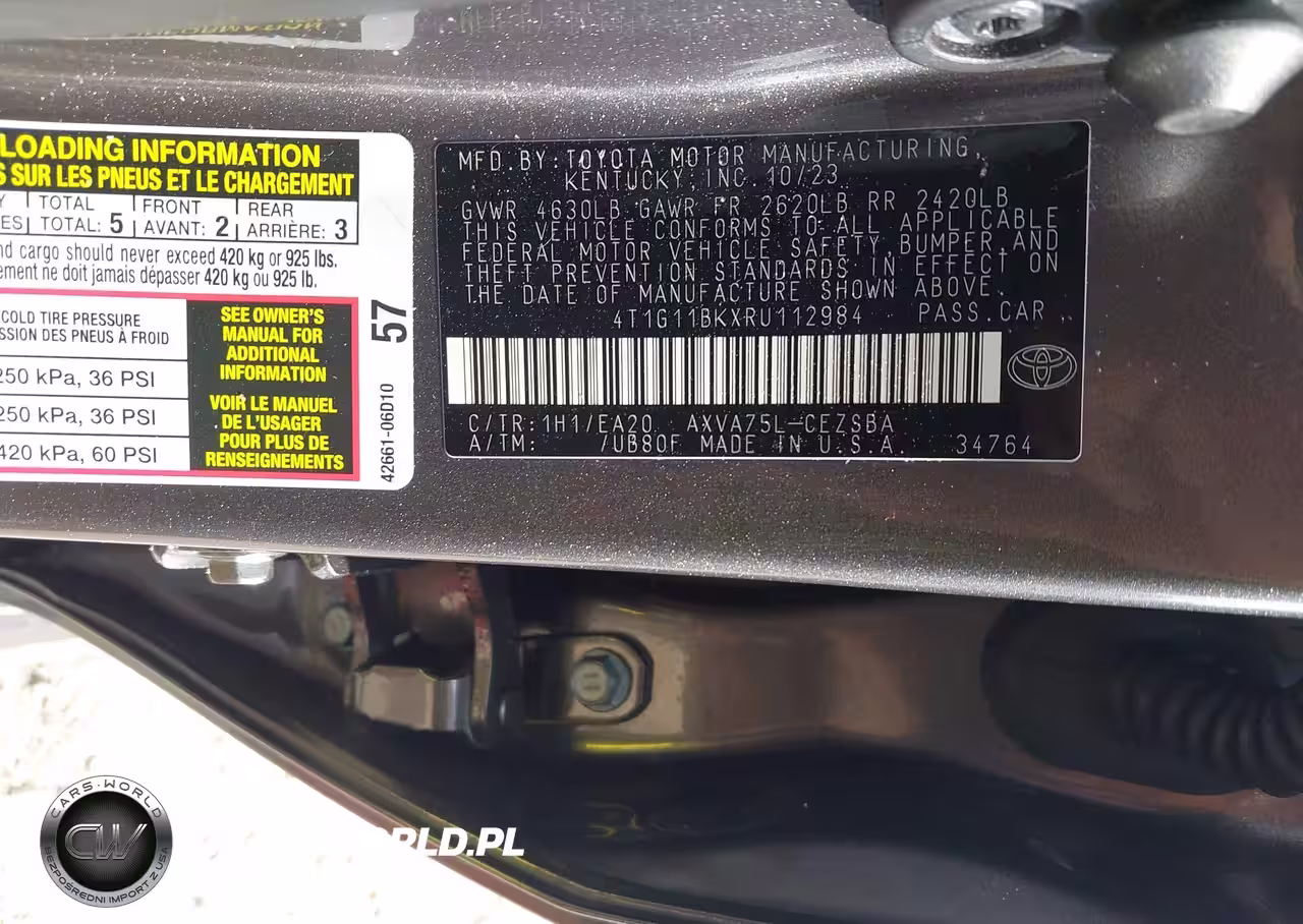 2024 Toyota Camry Se VIN:4T1G11BKXRU112984 - 9