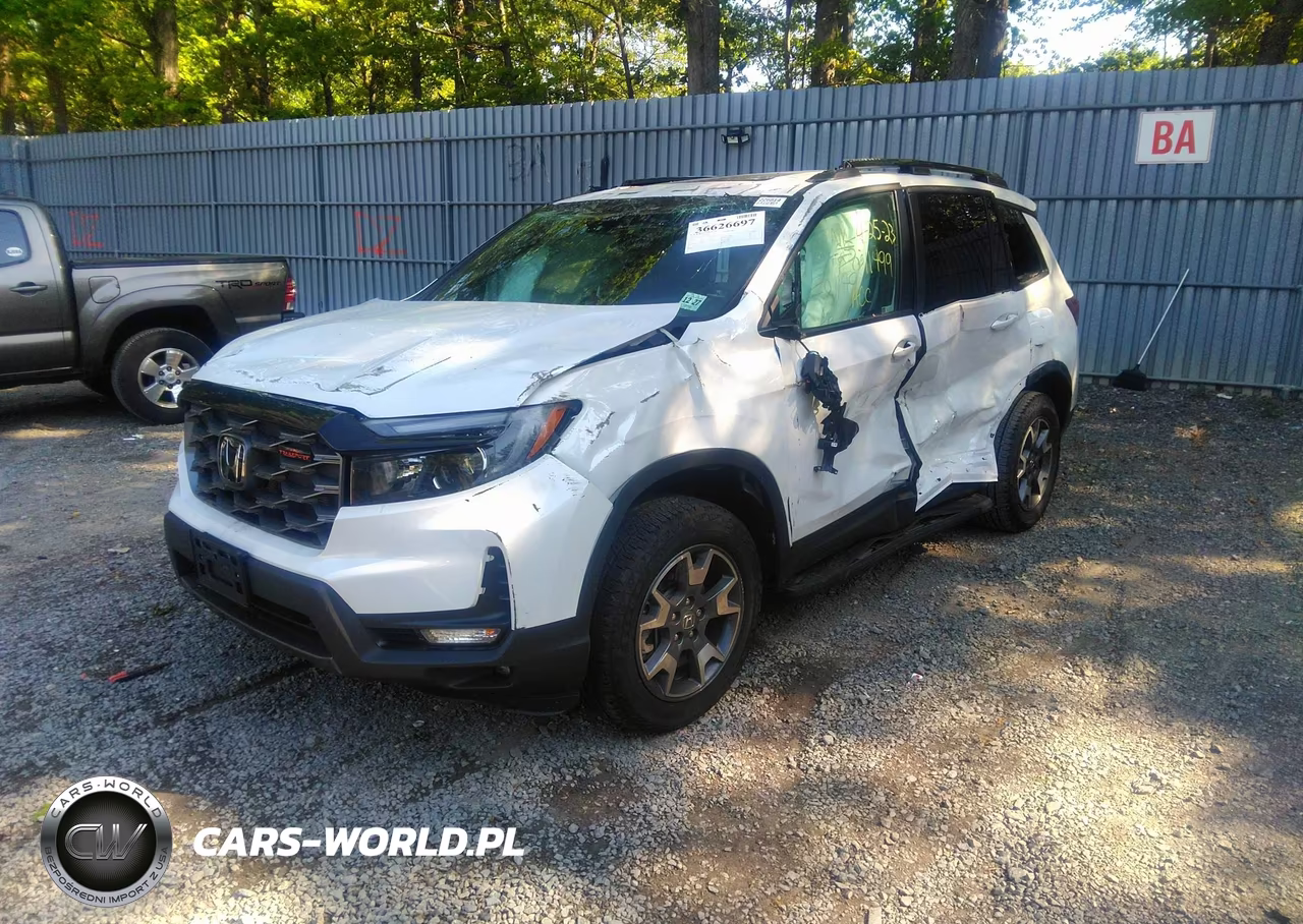 2022 Honda Passport Awd Trailsport VIN:5FNYF8H63NB019529 - 2