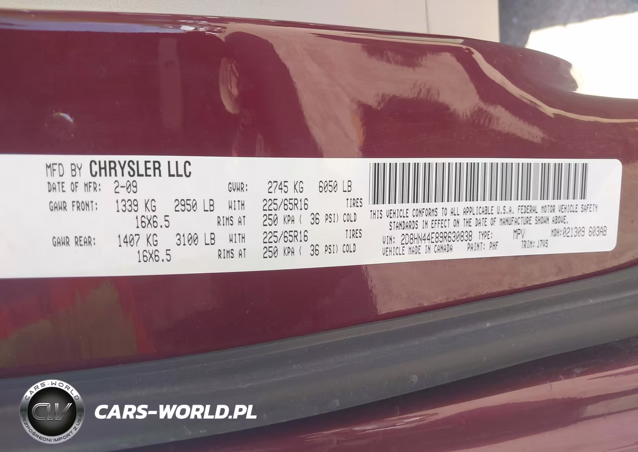 2009 Dodge Grand Caravan Se VIN:2D8HN44E89R630838 - 9