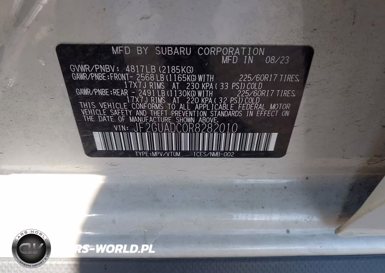 2024 Subaru Crosstrek Premium VIN:JF2GUADC0R8282010 - 9