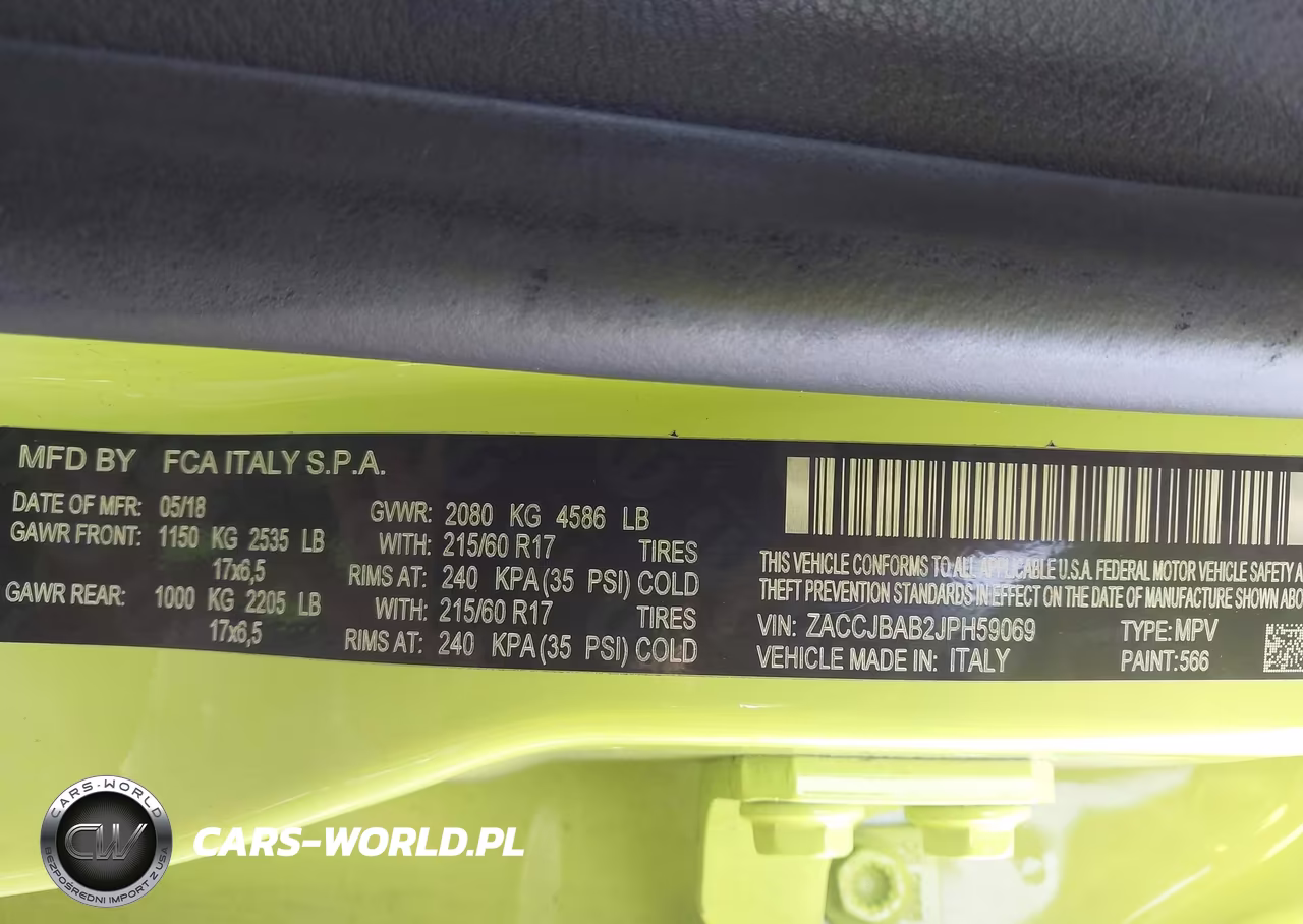 2018 Jeep Renegade Upland Edition 4X4 VIN:ZACCJBAB2JPH59069 - 9