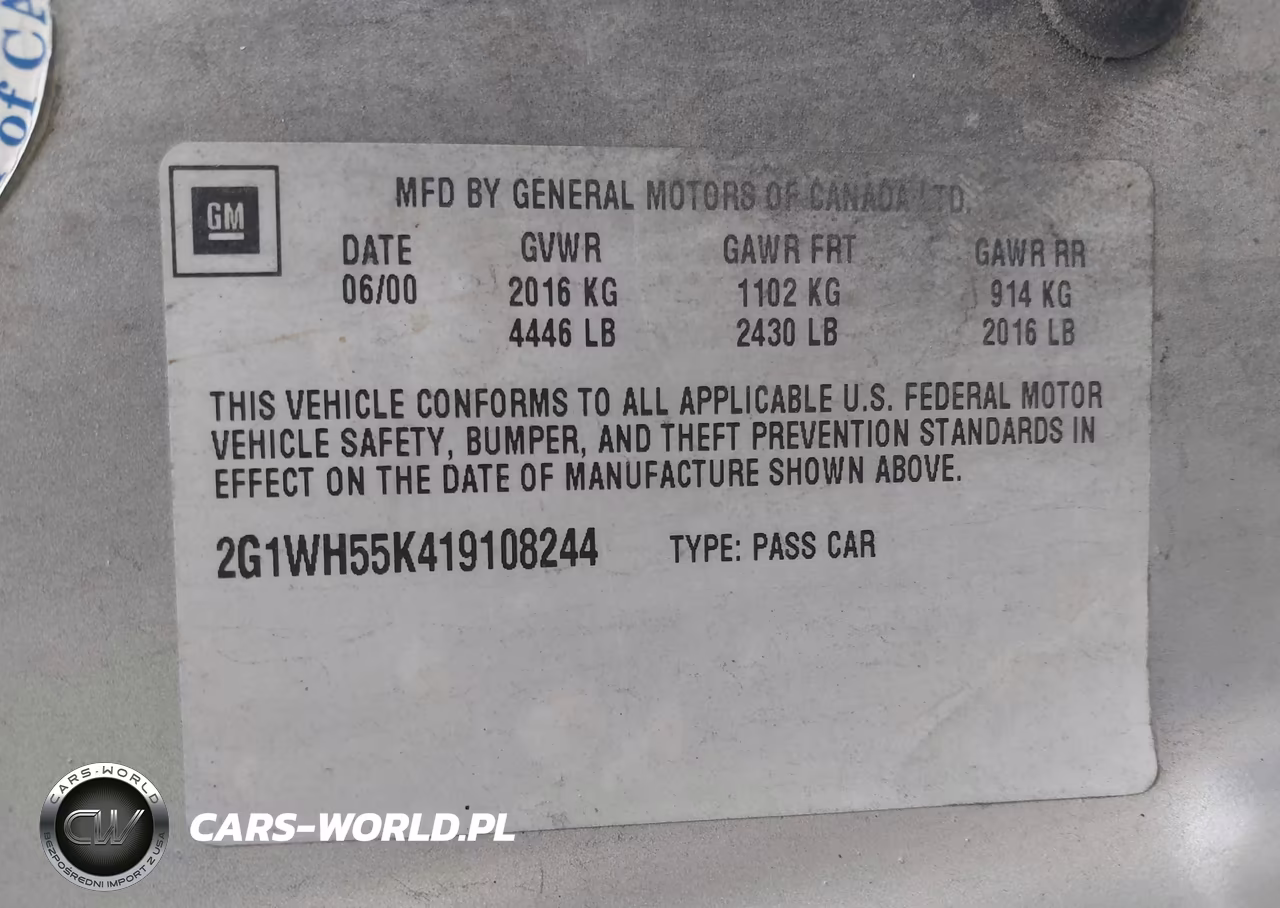 2001 Chevrolet Impala Ls VIN:2G1WH55K419108244 - 9