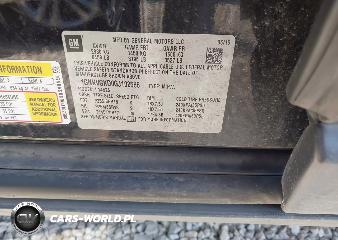 2016 Chevrolet Traverse 1Lt VIN:1GNKVGKD0GJ102588 - 9
