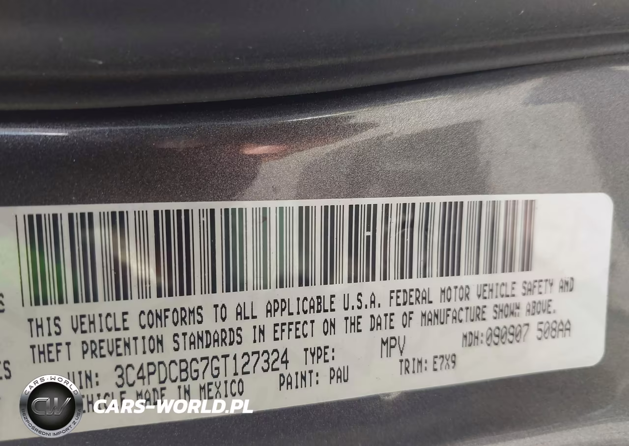 2016 Dodge Journey Sxt VIN:3C4PDCBG7GT127324 - 9