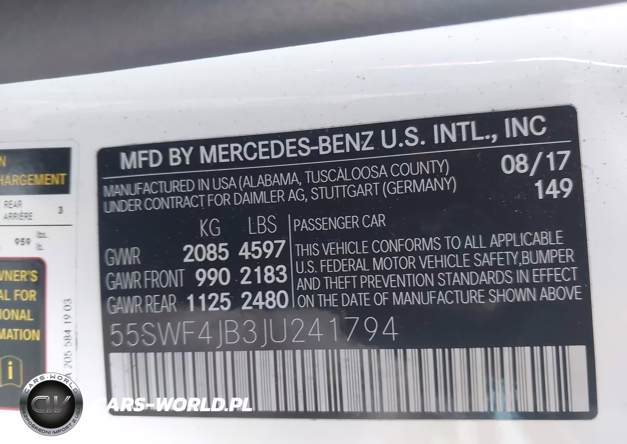 2018 Mercedes-Benz C 300 VIN:55SWF4JB3JU241794 - 9