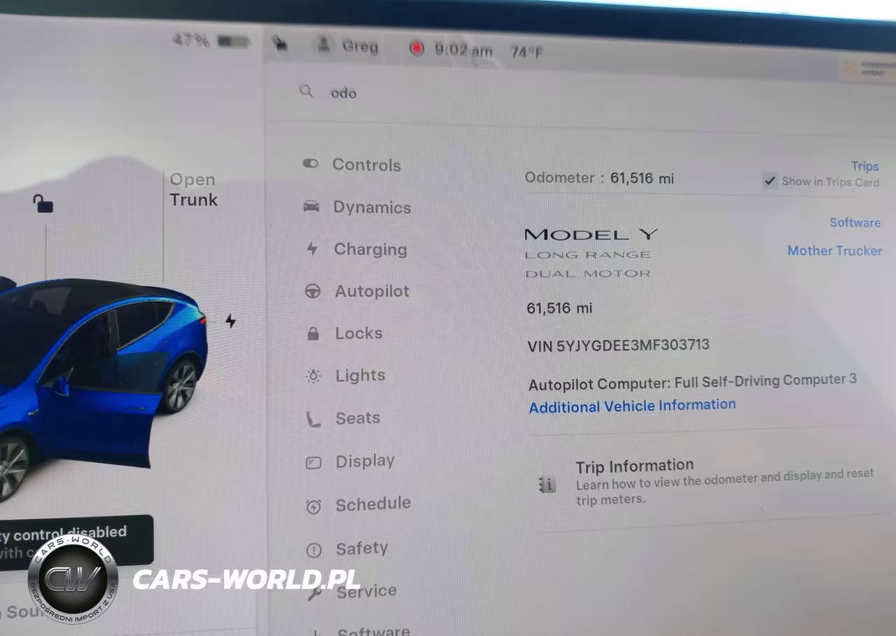 2021 Tesla Model Y Long Range Dual Motor All-Wheel Drive VIN:5YJYGDEE3MF303713 - 7