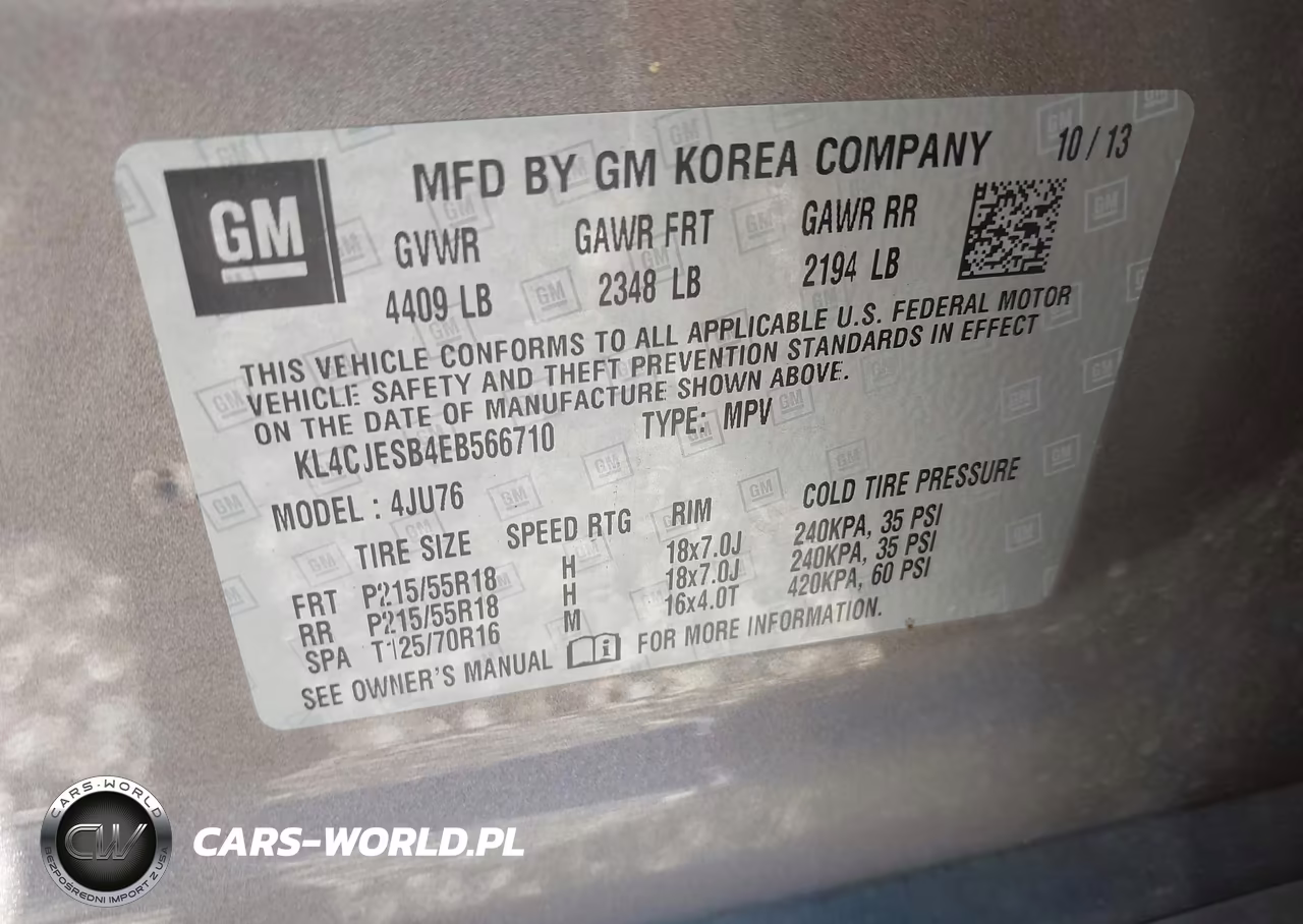 2014 Buick Encore VIN:KL4CJESB4EB566710 - 9