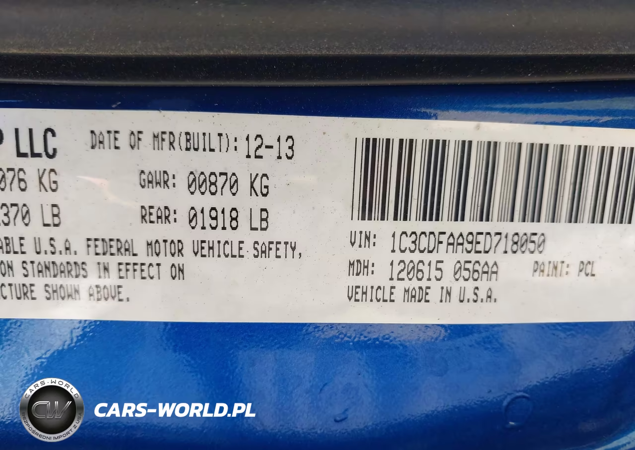 2014 Dodge Dart Se VIN:1C3CDFAA9ED718050 - 9
