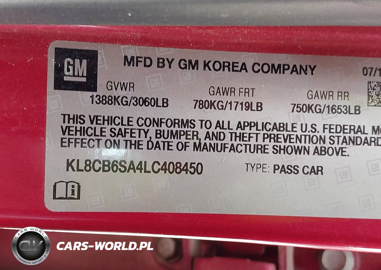 2020 Chevrolet Spark Fwd Ls Automatic VIN:KL8CB6SA4LC408450 - 9
