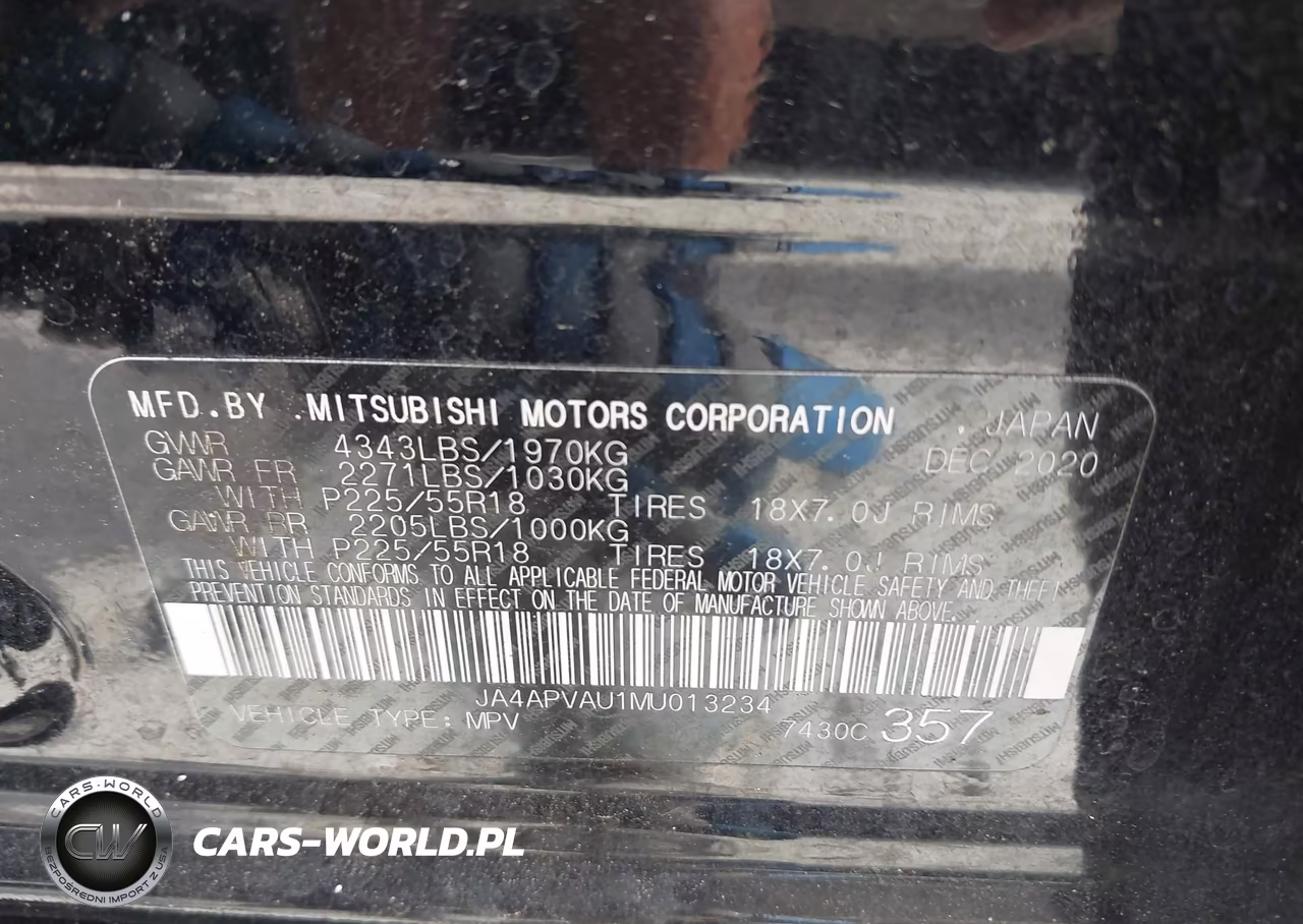 2021 Mitsubishi Outlander Sport 2.0 Se 2Wd VIN:JA4APVAU1MU013234 - 9