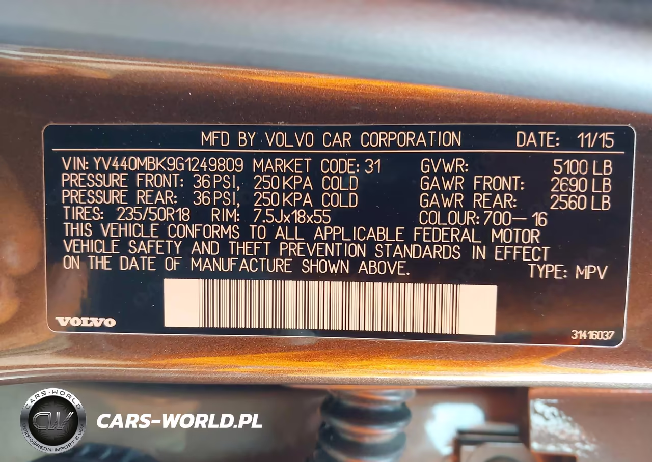 2016 Volvo Xc70 T5 Drive-E Premier VIN:YV440MBK9G1249809 - 9