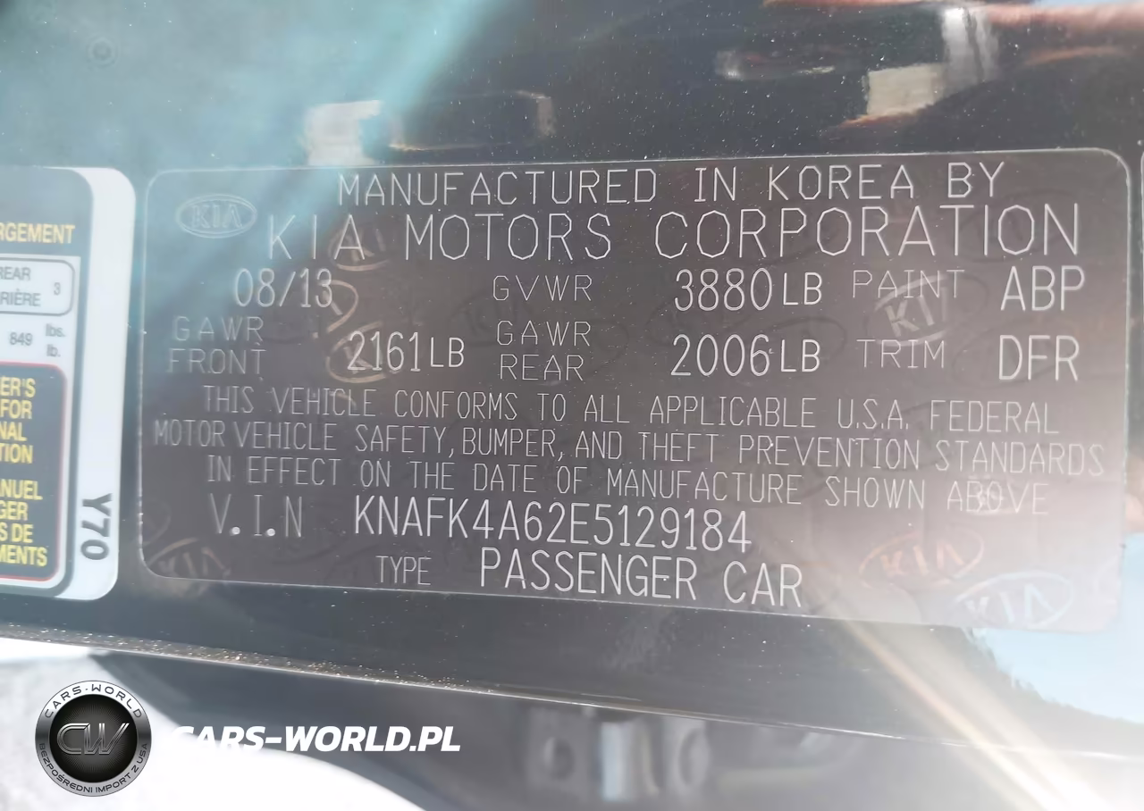 2014 Kia Forte Lx VIN:KNAFK4A62E5129184 - 9