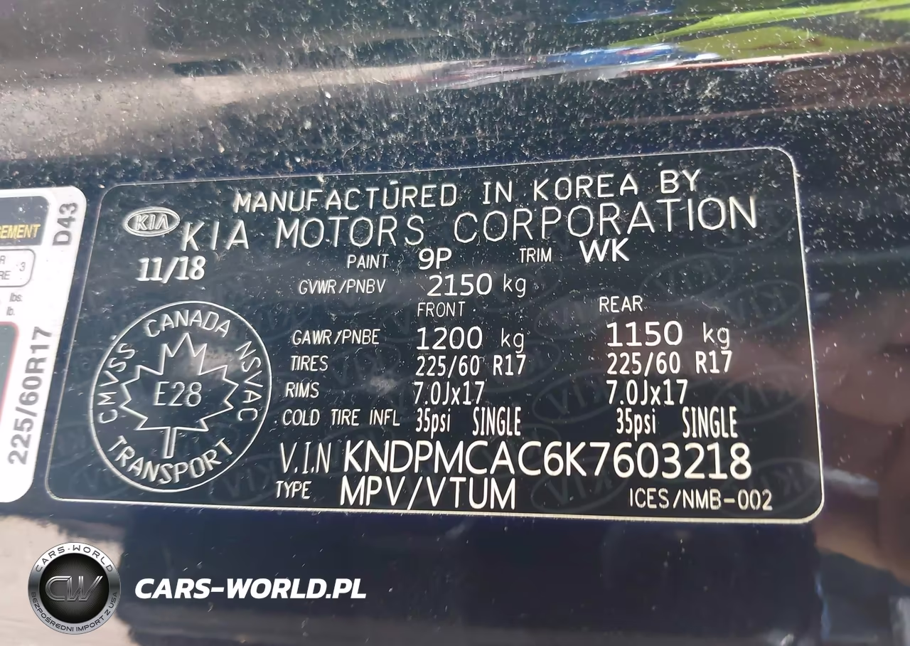2019 Kia Sportage Lx VIN:KNDPMCAC6K7603218 - 9