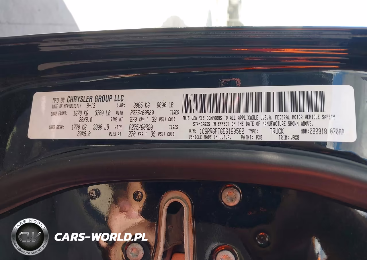 2014 Ram 1500 Express VIN:1C6RR6FT6ES160582 - 9