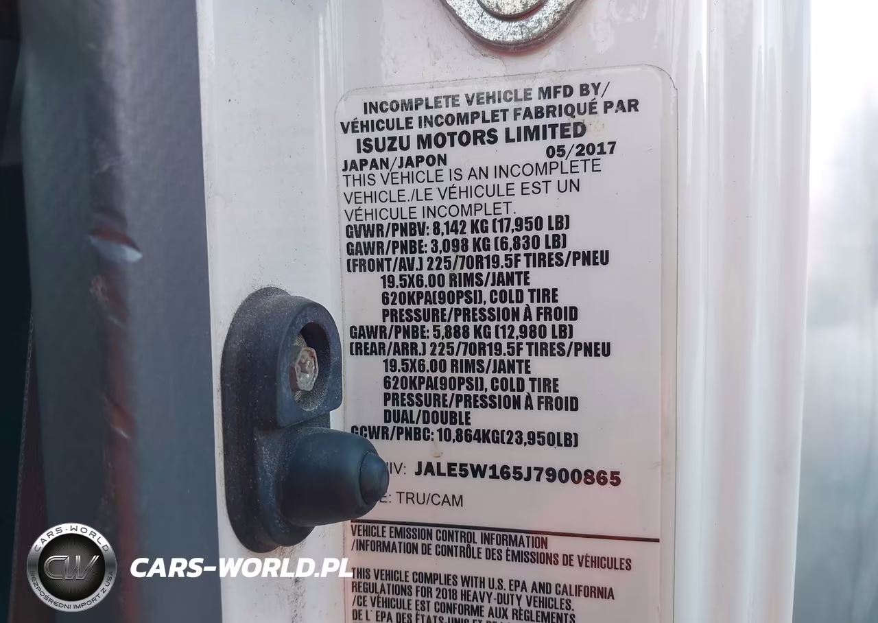 2018 Isuzu Nqr VIN:JALE5W165J7900865 - 8