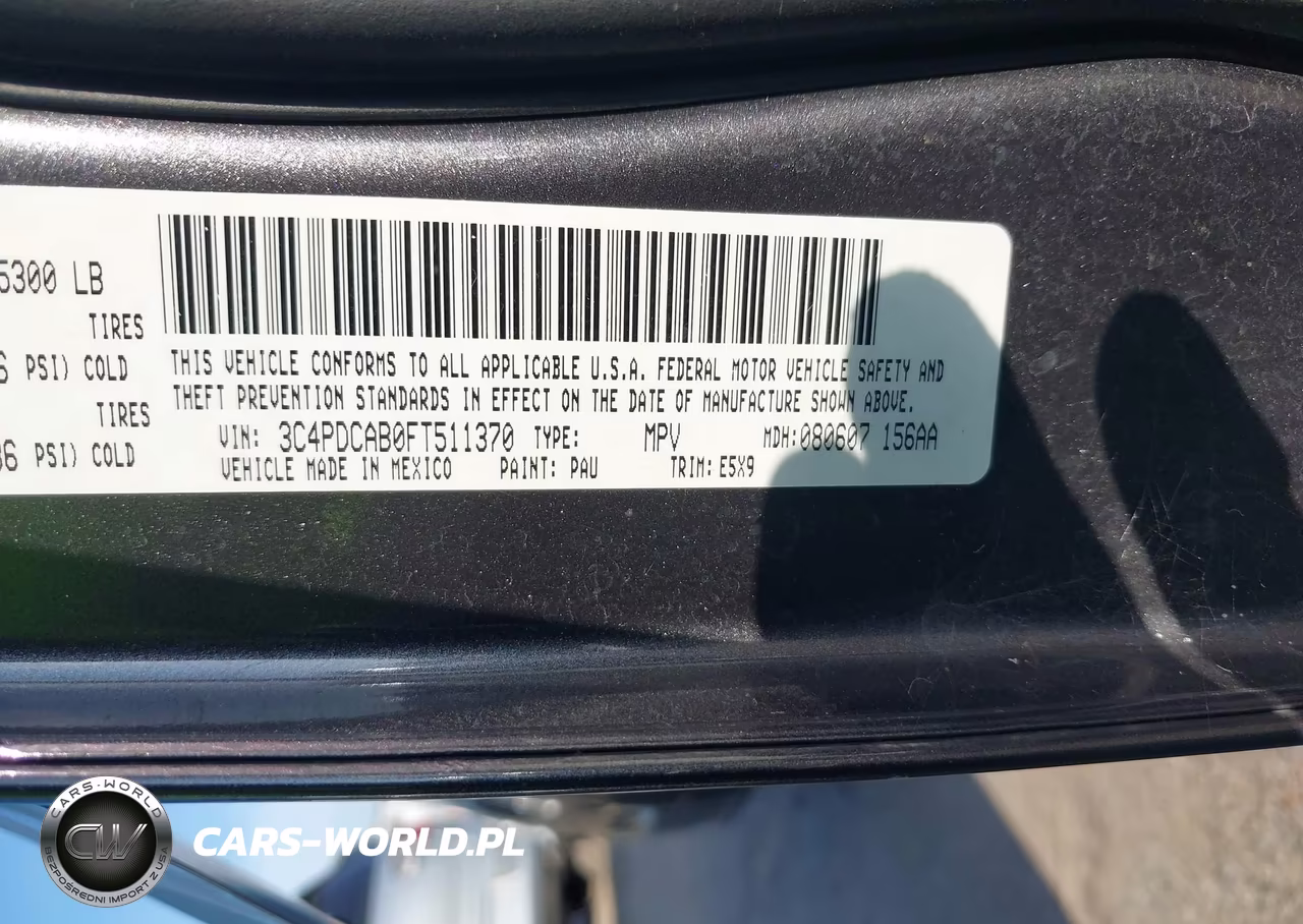 DODGE JOURNEY SE VIN:3C4PDCAB0FT511370 - 9