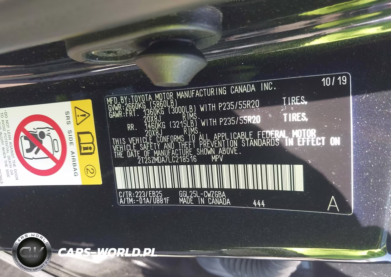 2020 Lexus Rx 350 F Sport VIN:2T2SZMDA7LC218516 - 9