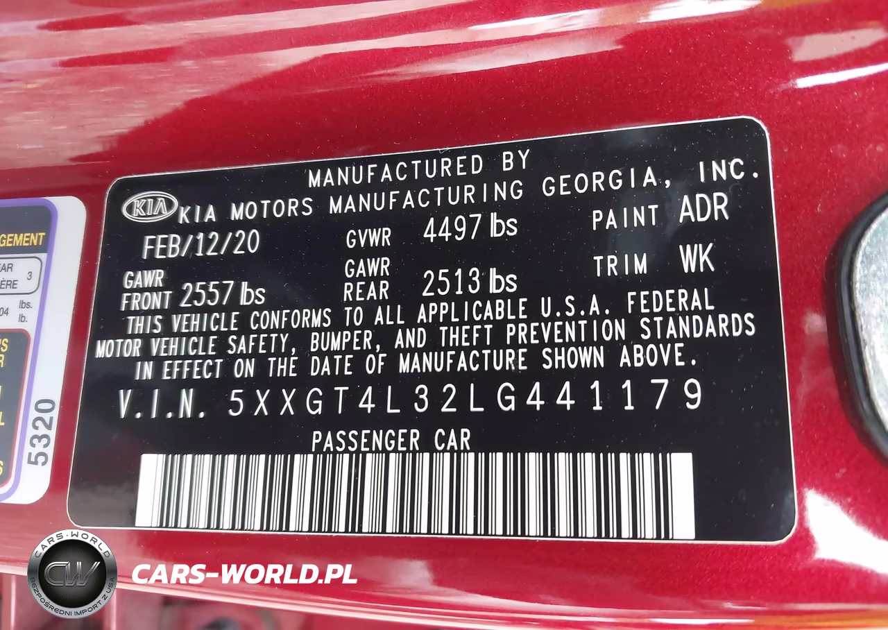 2020 Kia Optima Se VIN:5XXGT4L32LG441179 - 9