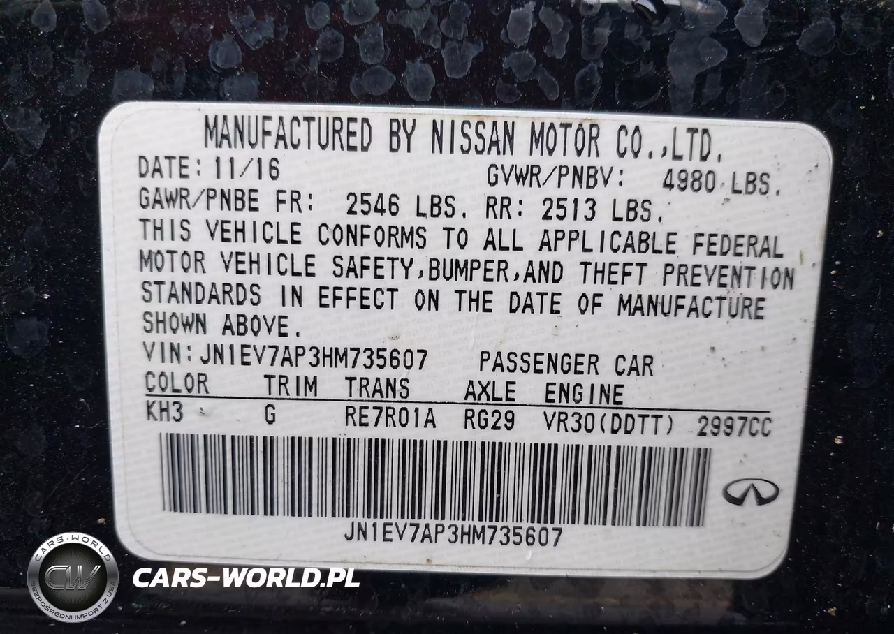2017 Infiniti Q50 3.0T Premium VIN:JN1EV7AP3HM735607 - 9