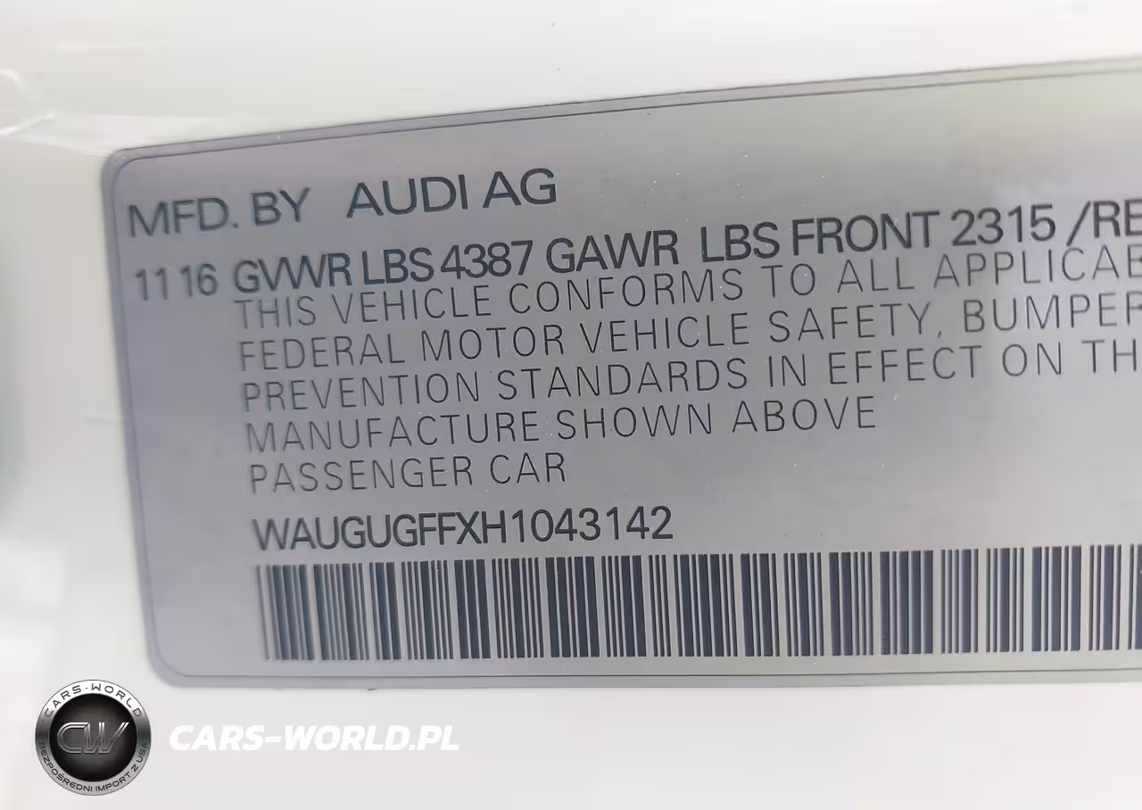2017 Audi A3 2.0T Premium VIN:WAUGUGFFXH1043142 - 9