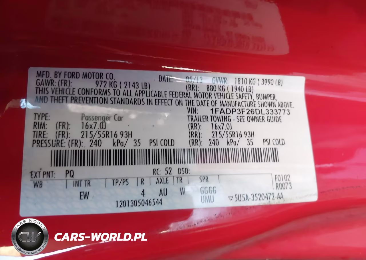 2013 Ford Focus Se VIN:1FADP3F26DL333773 - 9
