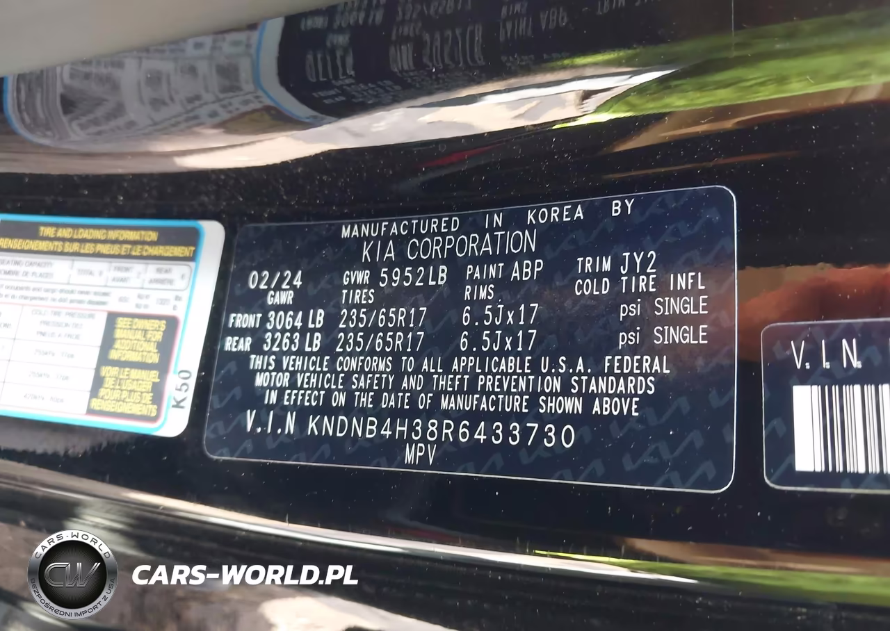 2024 Kia Carnival Mpv Lx Seat Package VIN:KNDNB4H38R6433730 - 9