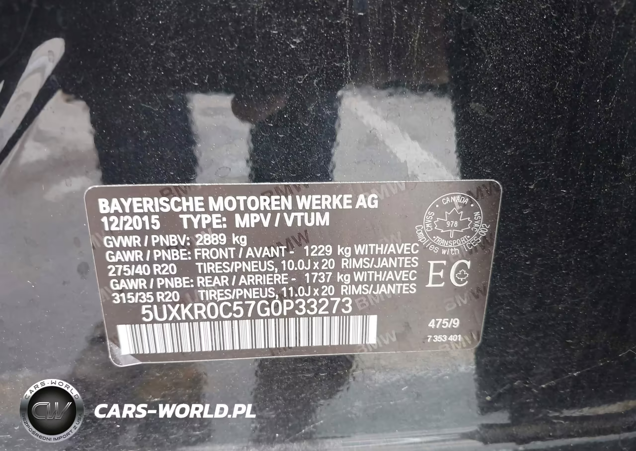 2016 BMW X5 xDrive35I VIN:5UXKR0C57G0P33273 - 9