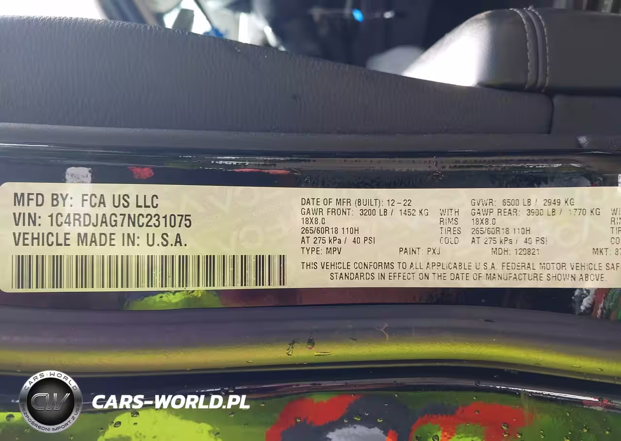 2022 Dodge Durango Sxt Awd VIN:1C4RDJAG7NC231075 - 9