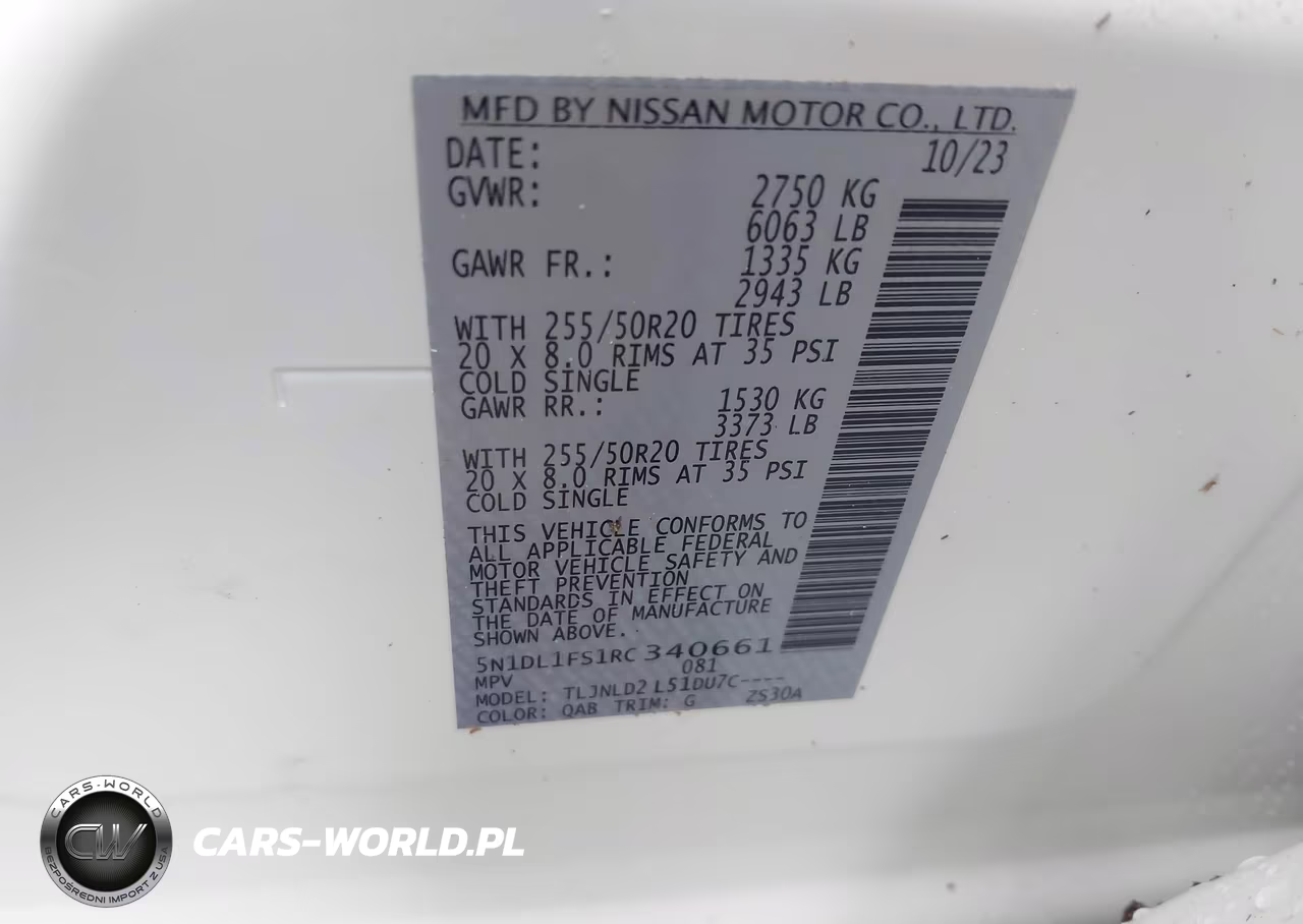2024 Infiniti Qx60 Luxe Awd VIN:5N1DL1FS1RC340661 - 9