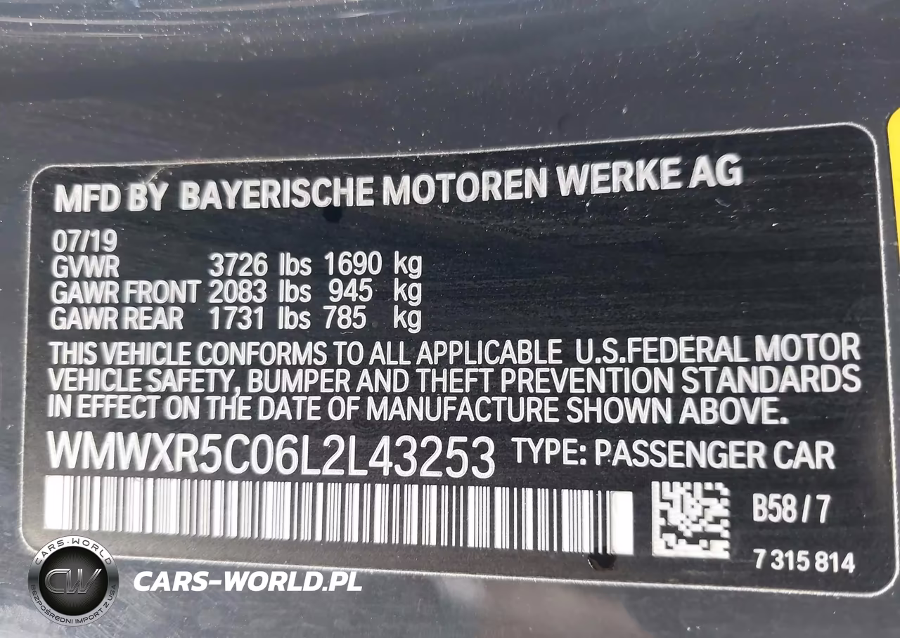 2020 Mini Hardtop Cooper S VIN:WMWXR5C06L2L43253 - 9