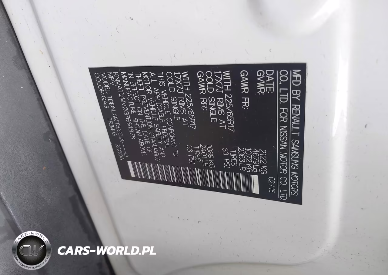 2016 Nissan Rogue Sv VIN:KNMAT2MV2GP664878 - 9